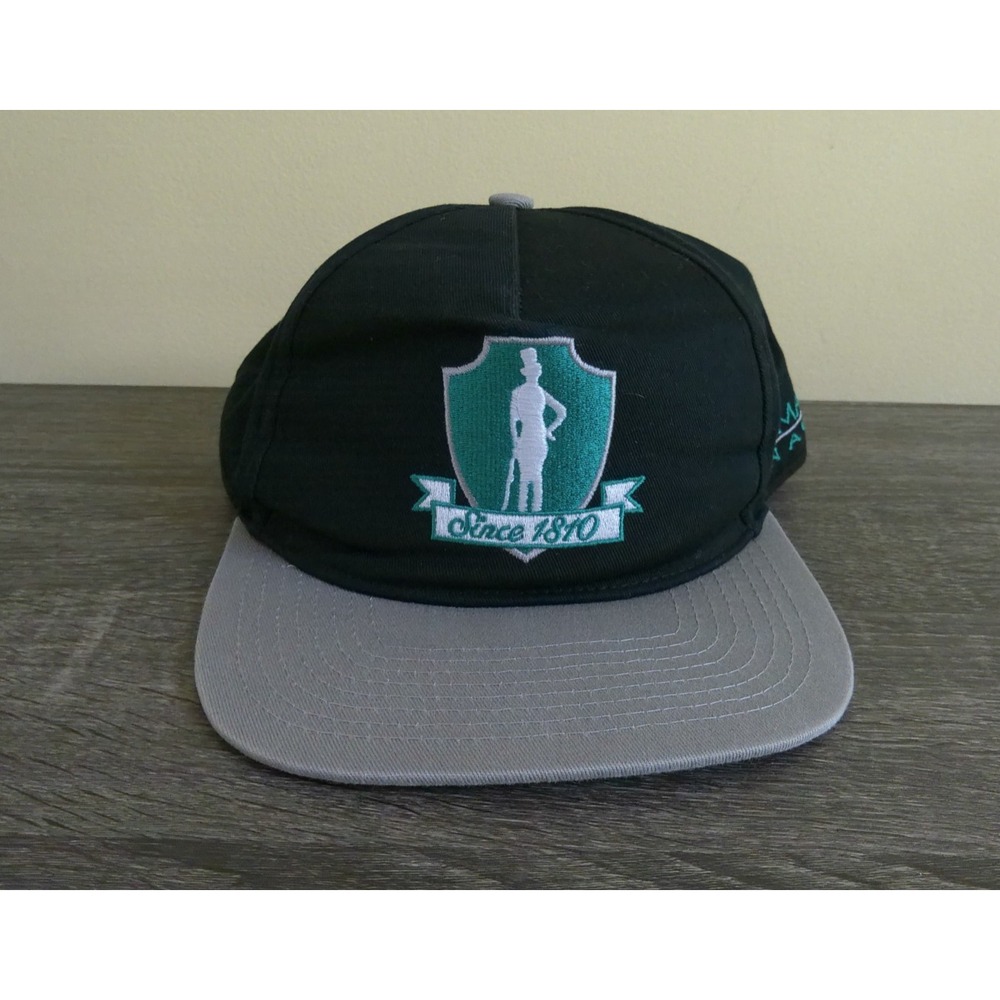 VTG Clubman Pinaud Hat Men's Adjustable Black Gray Since 1870 Logo Cap Barber
